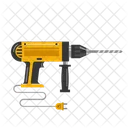 Drill Machine Construction Equipment Icon