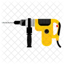 Drill Machine Hammer Construction Icon