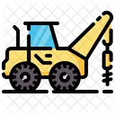 Drill Truck Construction Building Icon
