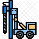 Drilling Drilling Truck Construction Icon