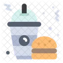 Drink And Food Burger Hamburger Icon
