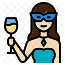 Party Beauty Woman Activity Lifestyle Cocktail Drink Icon