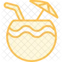 Pineapple Duotone Line Icon Icon
