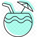 Pineapple Color Shadow Thinline Icon Icon