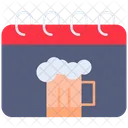 Drink Day Beer Calendar Icon