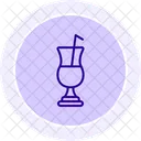 Drink Glass Color Circle Icon Icon