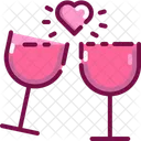 Valentine Drink Heart Icon