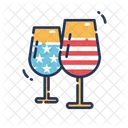 Drink Wine Glasses Celebration Icon