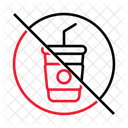 Drink Trash Forbidden Icon