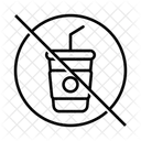 Drink Trash Forbidden Icon