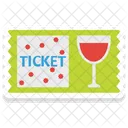 Drink Invitation Ticket Party Ticket Icon