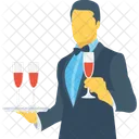 Drink Serving Butler Icon