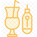 Food Temperature Duotone Line Icon Icon