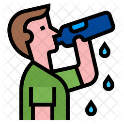 Drink Water Icon Of Colored Outline Style Available In Svg Png Eps Ai Icon Fonts
