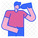 Drink Water Drinking Healthy Life Icon
