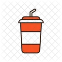 Drink With Straw Cold Drink Take Away Cup Icon