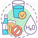 Drinking Only Water Icon