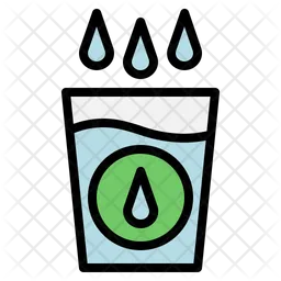 Drinking Water  Icon