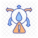 Drinking water spreading warning  Icon