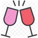 Christmas Drinks Champagne Icon