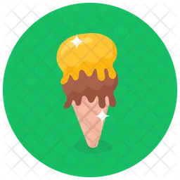 Dripping Ice Cone  Icon