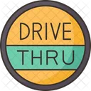 Drive Thru Sign Icon