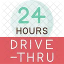 Drive Thru Hours Icon
