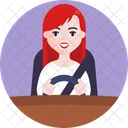 Driver Female Woman Icon