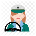 Driver Female Avatar Icon