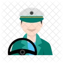 Driver Male Avatar Icon