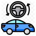 Driver Assistance Ev Electric Car Icon