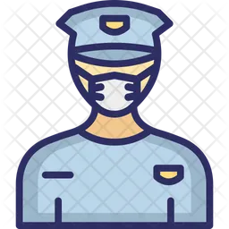 Driver Wearing mask  Icon