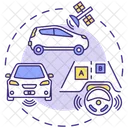 Driverless Car Ai Icon