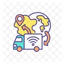 Driverless Delivery Service Icon