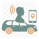 Driverless Sharing Car Driverless Icon