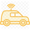 Driverless Vehicle Duotone Line Icon Icon