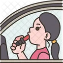 Driving Car Makeup Icon