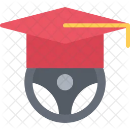 Driving Graduation  Icon