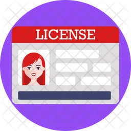 Driving License  Icon