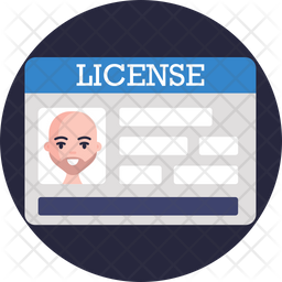 Driving License Icon - Download in Flat Style