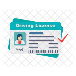 Driving License Card  Icon