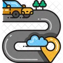 Driving Route  Icon