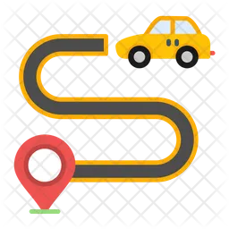 Driving Route  Icon