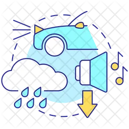 Driving safety in rain  Icon