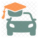 Driving School Car Driver Icon