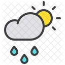 Drizzle Cloud Day Icon