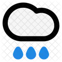 Drizzle Rainfall Rainy Weather Icon