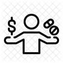 Drogendealer Methamphetamin Drogensuchtiger Symbol