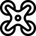 Drohne UAV Flugzeug Symbol