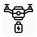 Drohne Batterie Strom Symbol